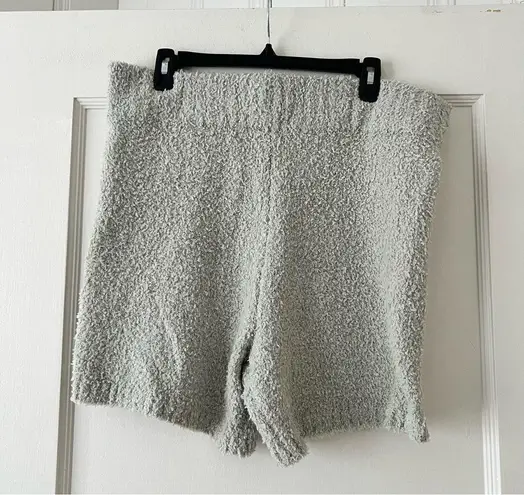 SKIMS Cozy Knit Unisex Shorts in Aqua Size 2X / 3X NWT