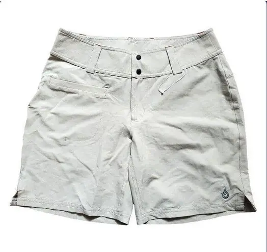 Isis Shorts Women 6 Pockets Khaki Outdoor Hike Camp Travel Zip Slash Pockets