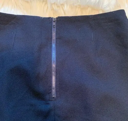 Jun & Ivy Francesca’s Lace Trim Skirt Navy Blue S