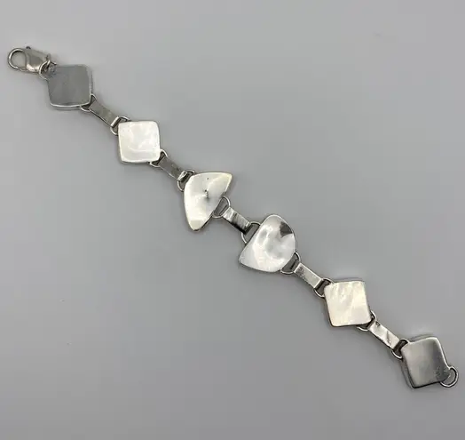 Sterling Silver Chunky Link Bracelet 925