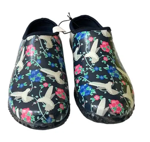 Western Chief Garden Clogs Humming Garden Navy Blue Size 9