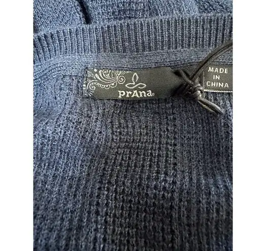 prAna  Milani V-neck Knit Sweater Nocturnal Blue Small NWT