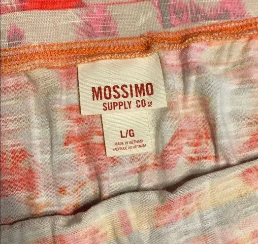 Mossimo tropical sunset strapless shorts romper Size L