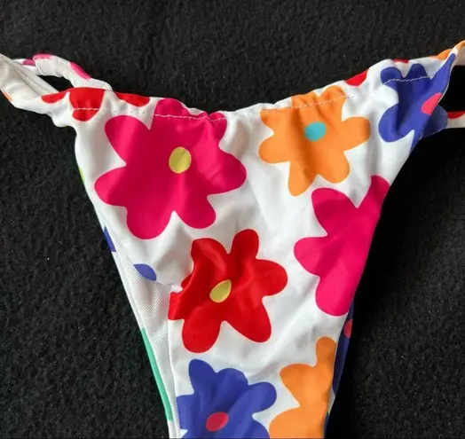 Boutique floral cheeky bikini set