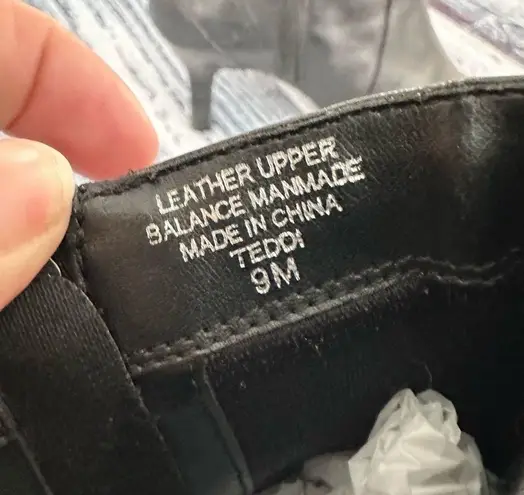 Karen Scott Vintage Square Toe Leather Y2K Boots