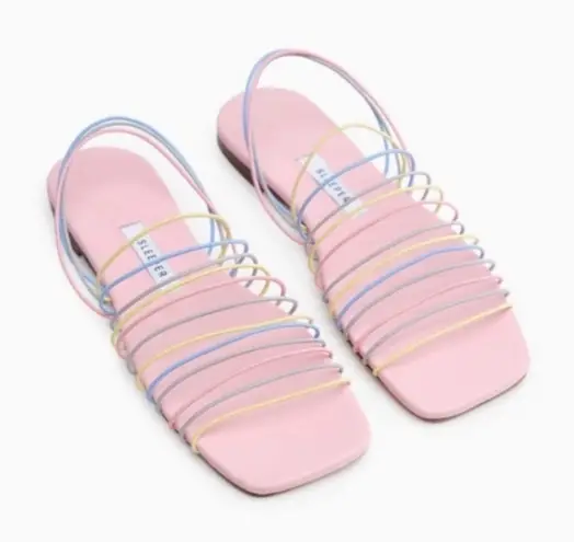 NWT Sleeper Macaroni Strappy Sandals Pastel Pink Sz 39 $220