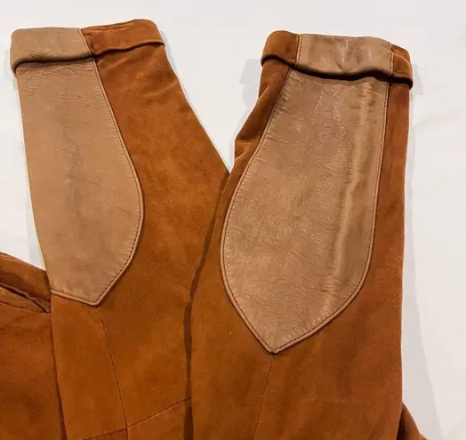 Maxfield Parrish/Nigel Preston Rare Vintage Chocolate Brown Lined Suede Pants 10