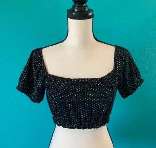 Brandy Melville  off the shoulder polka dot top