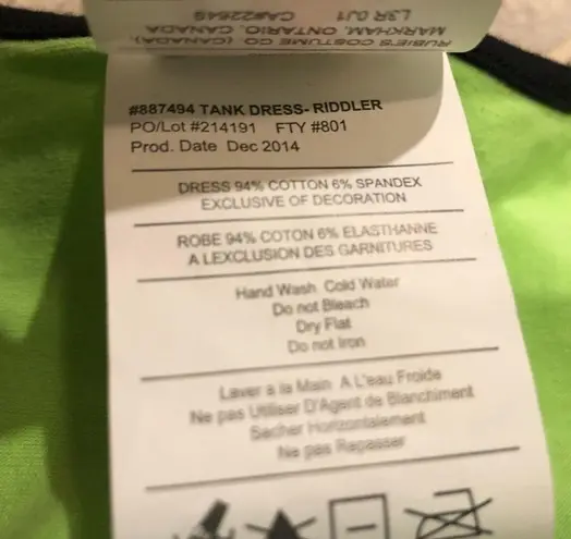 DC Comics 🆕 DC Riddler Halloween mini tank dress cos…