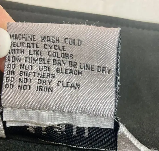 Black scuba utility windbreaker jacket by Fjall, ladies small fleece lined coat