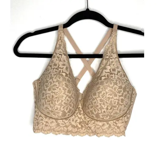 Maidenform Pure Comfort Lightly Lined Nude Bralette DM1188 Women's Size 38D