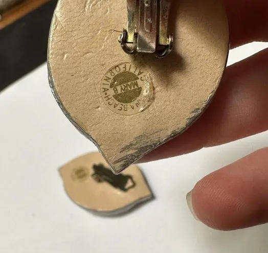 MARY B. Handmade Hand Crafted Rhinestone & Bead Clip On Earrings