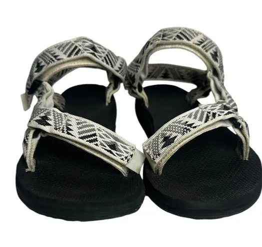 Teva  Original Universal Sandal Size 7 Boomerang White Gray Aztec Slide sz 7