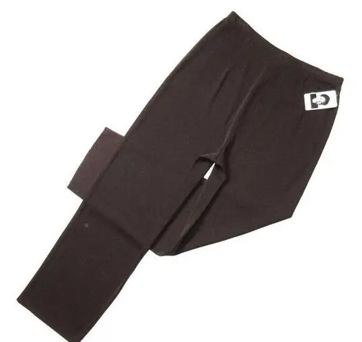 Misook NWT #207 Slim Leg Knit Pant in Chocolate Brown Pull-on XL