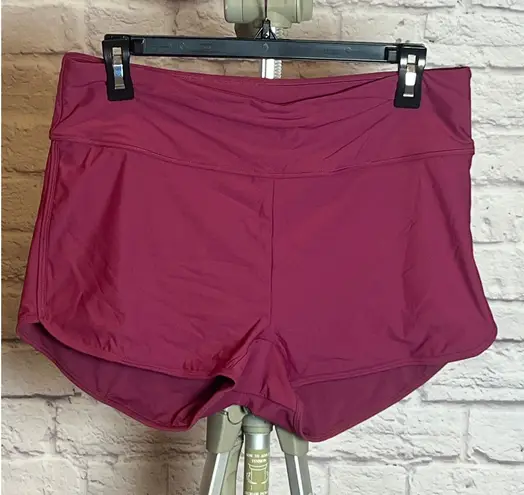 CRZ Yoga Athletic Swim Shorts Fuchsia Size XL (14) NWT