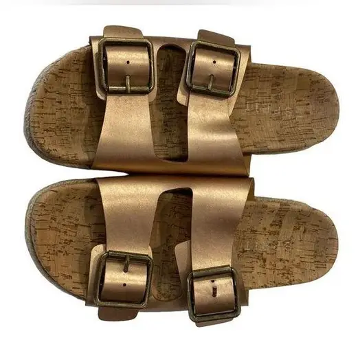 Esprit Womens Brielle Slide Sandals with cork footbed size 7 ROSE GOLD