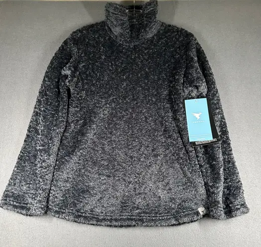 InSport Hot Tottie Pullover Fleece Womens Small Turtleneck Thermal Pro Gray NWT