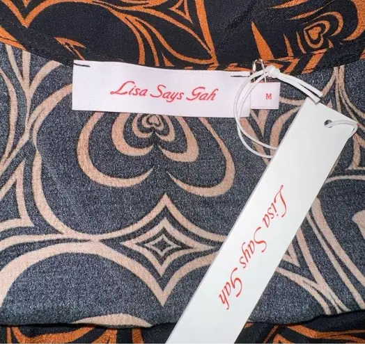 Lisa Says Gah NWT Buffy Tank in Wild Hearts Brown MEDIUM