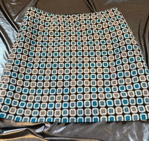 Nine West  Patterned Wool Skirt