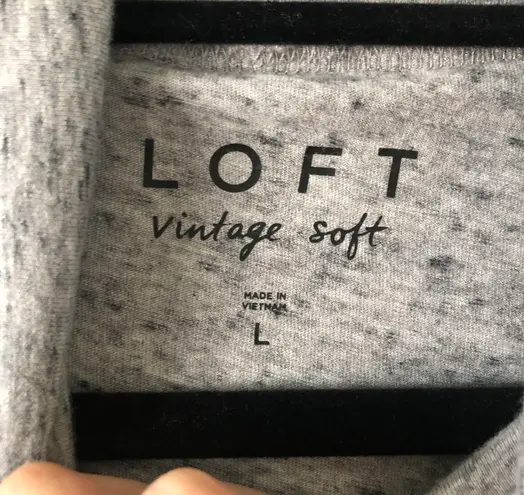 Loft Vintage Soft Grey Turtleneck Long Sleeve