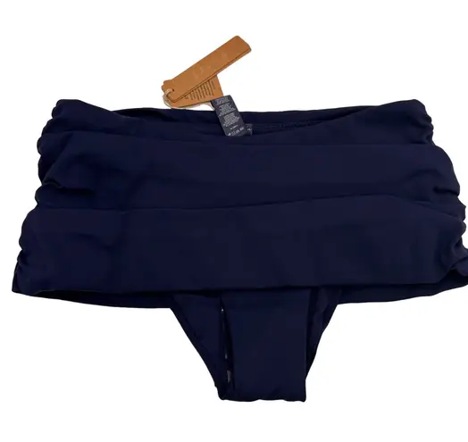 SKIMS Women's Sculpting Swim Fold Over Bikini Bottom Midnight Blue Size XXS NWT