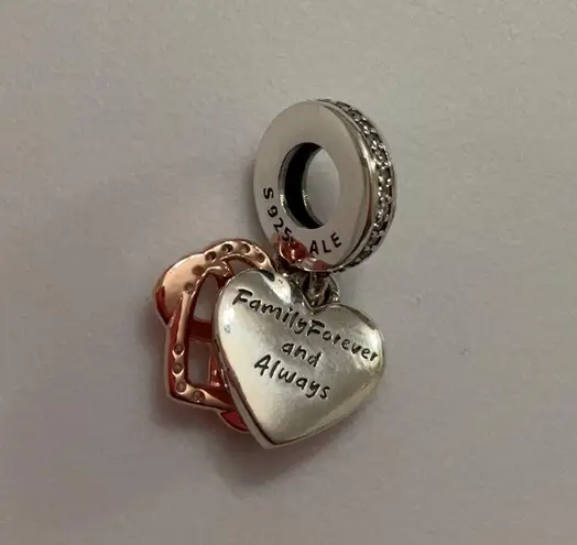 Pandora Sparkling Infinity Heart Dangle Charm