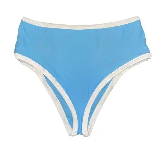 Aerie  Blue White Trim Bikini Swim Bathing Suit Bottoms Women's SIze XL