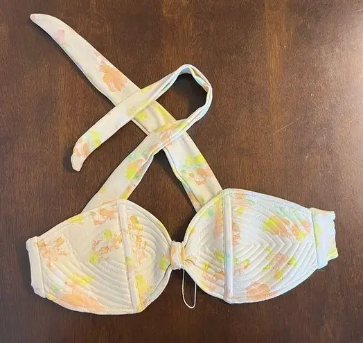 Gillia Swim Quilted Strapless Bikini Top XS