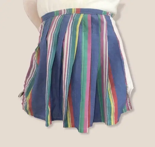Rainbow Pride Pleated High Waisted Skirt Multiple