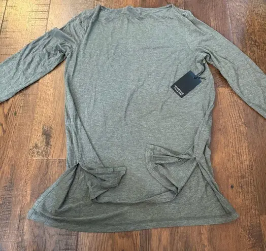 Adrienne Vittadini long sleeve tissue tee tunic, size M, NWT