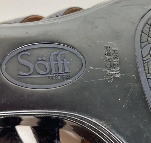 Soffit Women’s Deep Purple Open Toe Wedge Sandals Size 9M