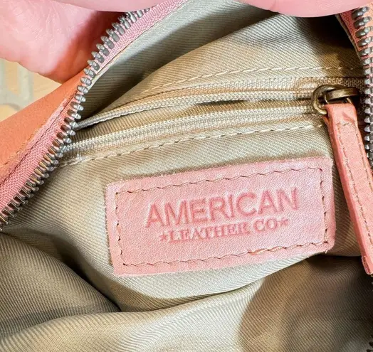 AMERICAN LEATHER CO Pink Salmon Hobo bag