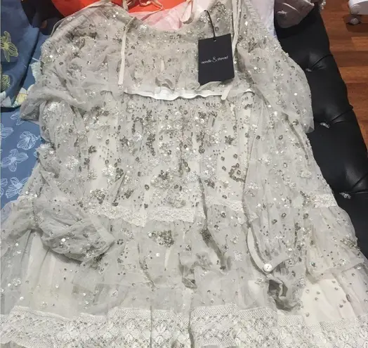 Needle & Thread Supernova Beaded Ruffle Dress