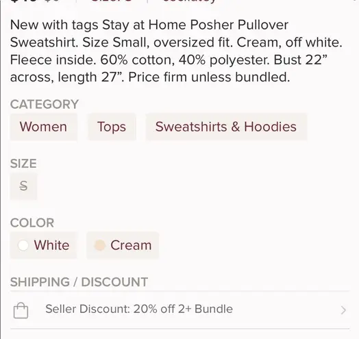 Stay at Home Posher Sweatshirt Black