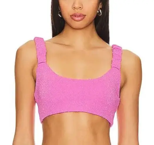 Beach Riot Effie Sparkle Scrunch Bikini Top