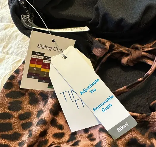 Time And Tru -Leopard Print Swimsuit-NWT-Sz Small (4-6)