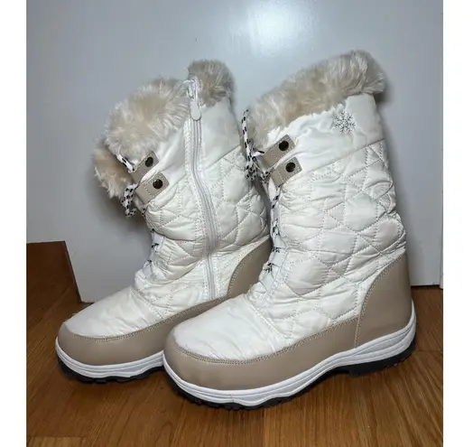 Dream Paris Dream Pairs Goose Boots Womens Size 8 Winter Snow Fur Waterproof Warm Shoes