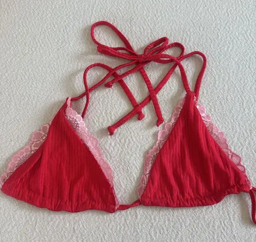 Beach Riot Winona Top Holly Jolly, Size Medium, $98