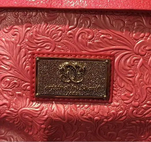 SHARIF 1827 Paisley Pink Shoulder Bag Adjustable Handle Sides