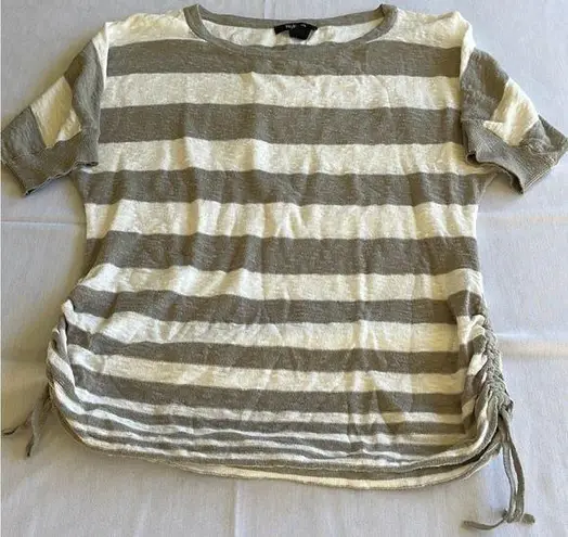 Style & Co  stripped crewneck sweater. Short sleeve. Size large