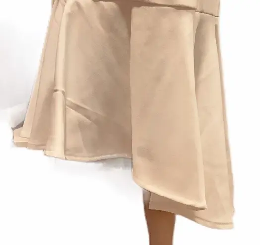 INA White Frill Hem midi dress size M