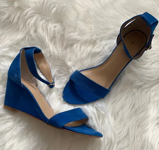 Boston Proper leather wedges