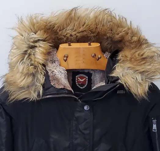 1 Madison Coat Parka Expedition Heritage Media Black Rutched Cargo Jacket