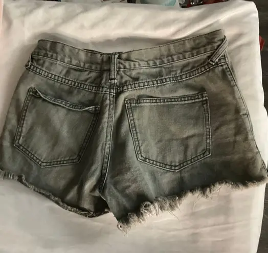 Free People  Gray Golden Hippie Embellished Shorts No Size Listed