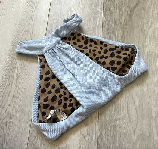 Boys + Arrows Top halter neckline bikini womens Blue xsmall swim vacation beach