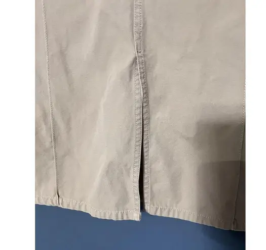 VTG Of Khakis Long Chino Skirt Maxi Slit Minimalist Khaki Tan Large Y2K