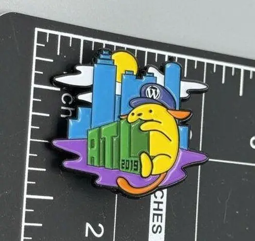 Wapuu WordCamp ATL 2019 WordPress Wapuubble Trading Hat Pin Mascot Advertising Size 0