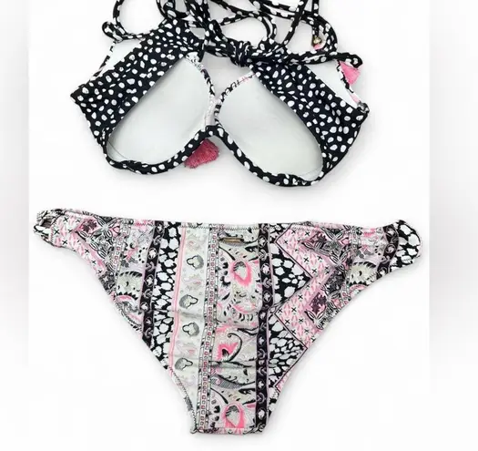 Victoria's Secret Victoria’s Secret Bikini Set Paisley Push-Up Top 34A + Strappy Cheeky Bottom S