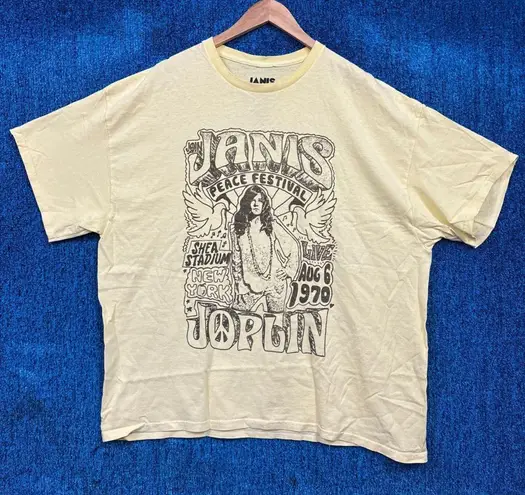 Janis Joplin “Peace Festival” 1970 Rock Graphic T-Shirt Size XL