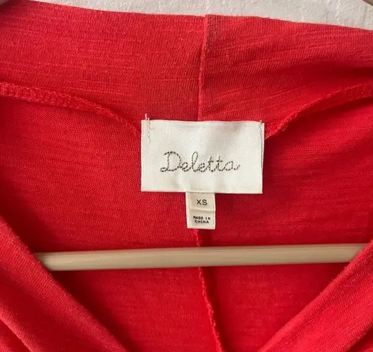 Deletta Anthropologie Mock Neck Peplum Style Blouse